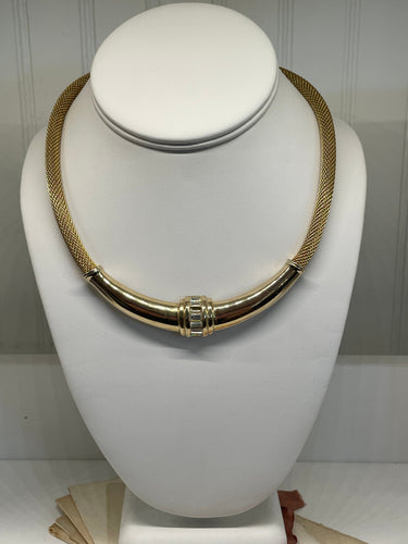1980’s Gold Mesh Necklace Bloomers and Frocks